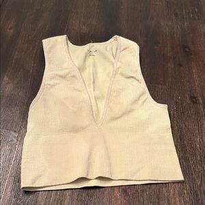 Urban Outfitters yellow Ribbed Tank Top
